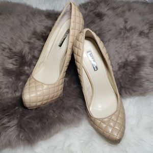Nude Quilted Heels